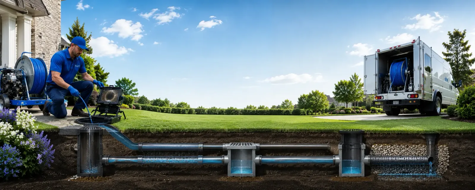 Outdoor drain cleaning information for National Park, NJ